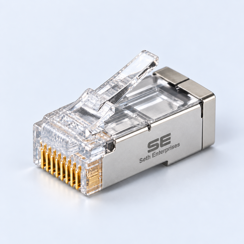 My Wishlist 4 Seth Enterprises Cat6 Gold Plated Pass Through RJ45 FTP Connectors (Straight Line) Main official studio photography