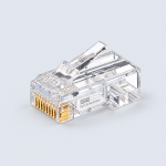 Seth Enterprises RJ45 (Gold Plated Pins) CAT6 Pass Through Transparent UTP Connectors
