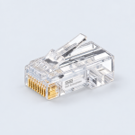 Seth Enterprises RJ45 (Gold Plated Pins) CAT6 30µ Pass Through Transparent UTP Connectors