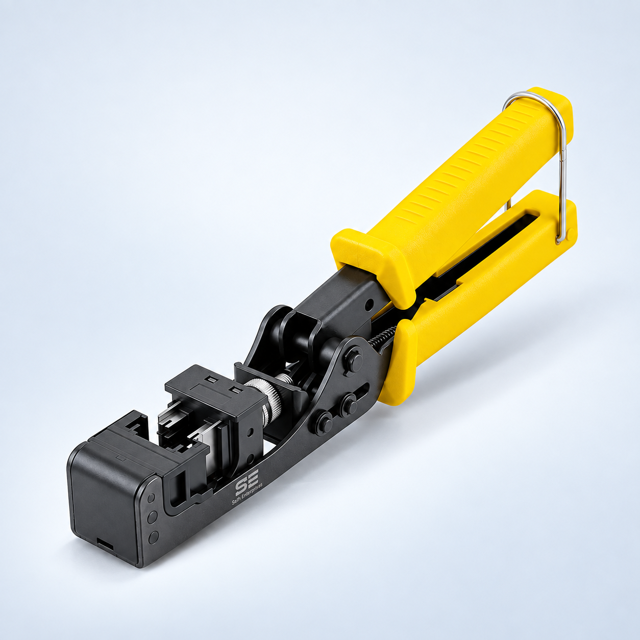 Seth Enterprises Speed Termination Tool (90 Degree), RJ45 Shielded Keystone Jacks - F/STP Punch Down Crimper - Tested For CAT5e, CAT6, CAT6A, CAT7 3 Seth Enterprises Speed Termination Tool (90 Degree), RJ45 Shielded Keystone Jacks - F/STP Punch Down Crimper - Tested For CAT5e, CAT6, CAT6A, CAT7 Grip And Lock official studio photography