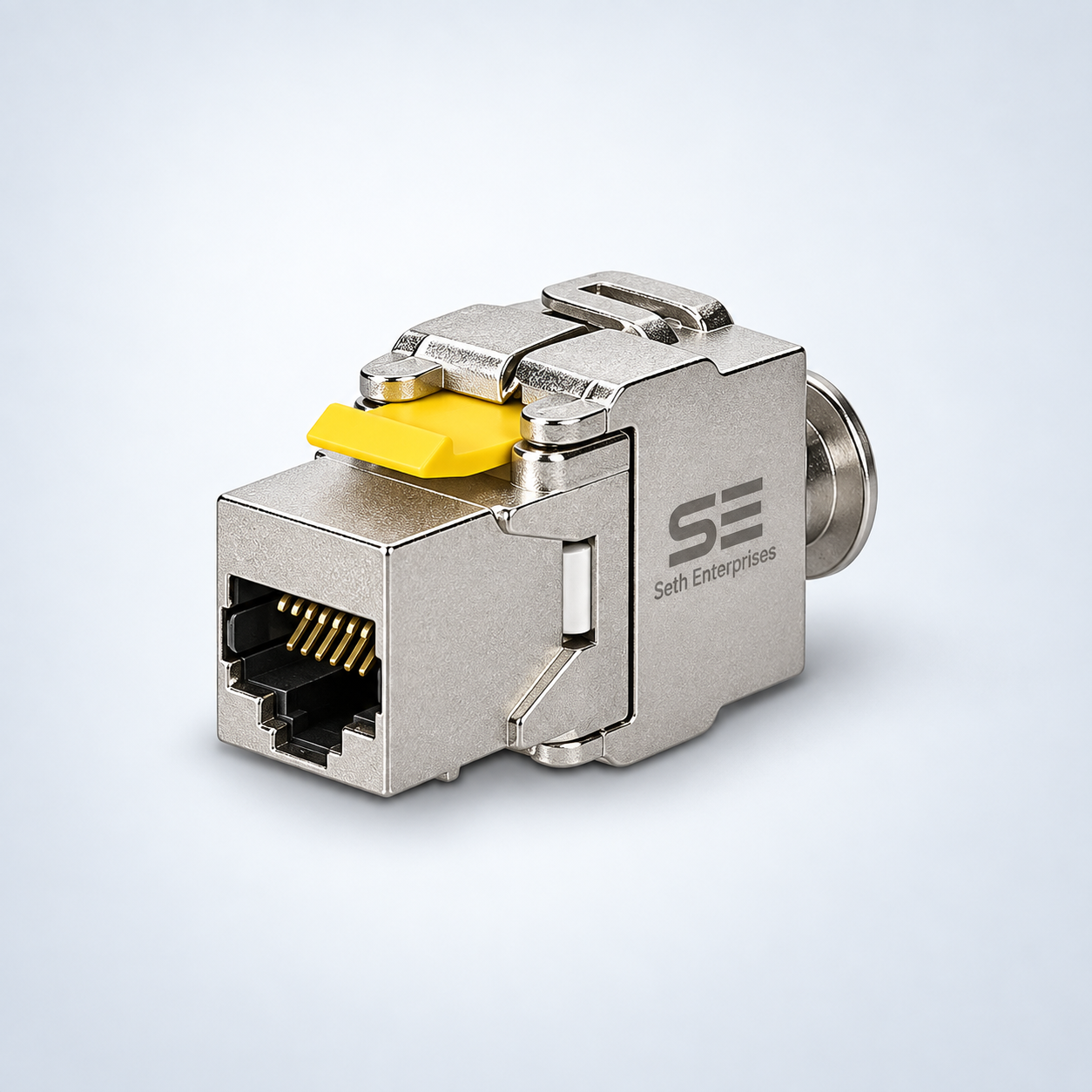 Seth Enterprises Keystone Module Jacks - CAT6A Shielded Keystone Jack RJ45 Cat 6A Ethernet Module 10 Gbit With Shielded Metal Housing 1 Seth Enterprises Keystone Module Jacks - CAT6A Shielded Keystone Jack RJ45 Cat 6A Ethernet Module 10 Gbit With Shielded Metal Housing Main official studio photography