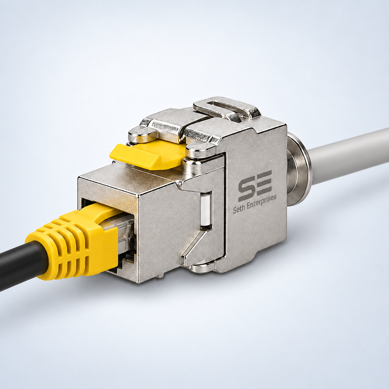 Seth Enterprises Keystone Module Jacks - CAT6A Shielded Keystone Jack RJ45 Cat 6A Ethernet Module 10 Gbit With Shielded Metal Housing 5 Seth Enterprises Keystone Module Jacks - CAT6A Shielded Keystone Jack RJ45 Cat 6A Ethernet Module 10 Gbit With Shielded Metal Housing Connected official studio photography