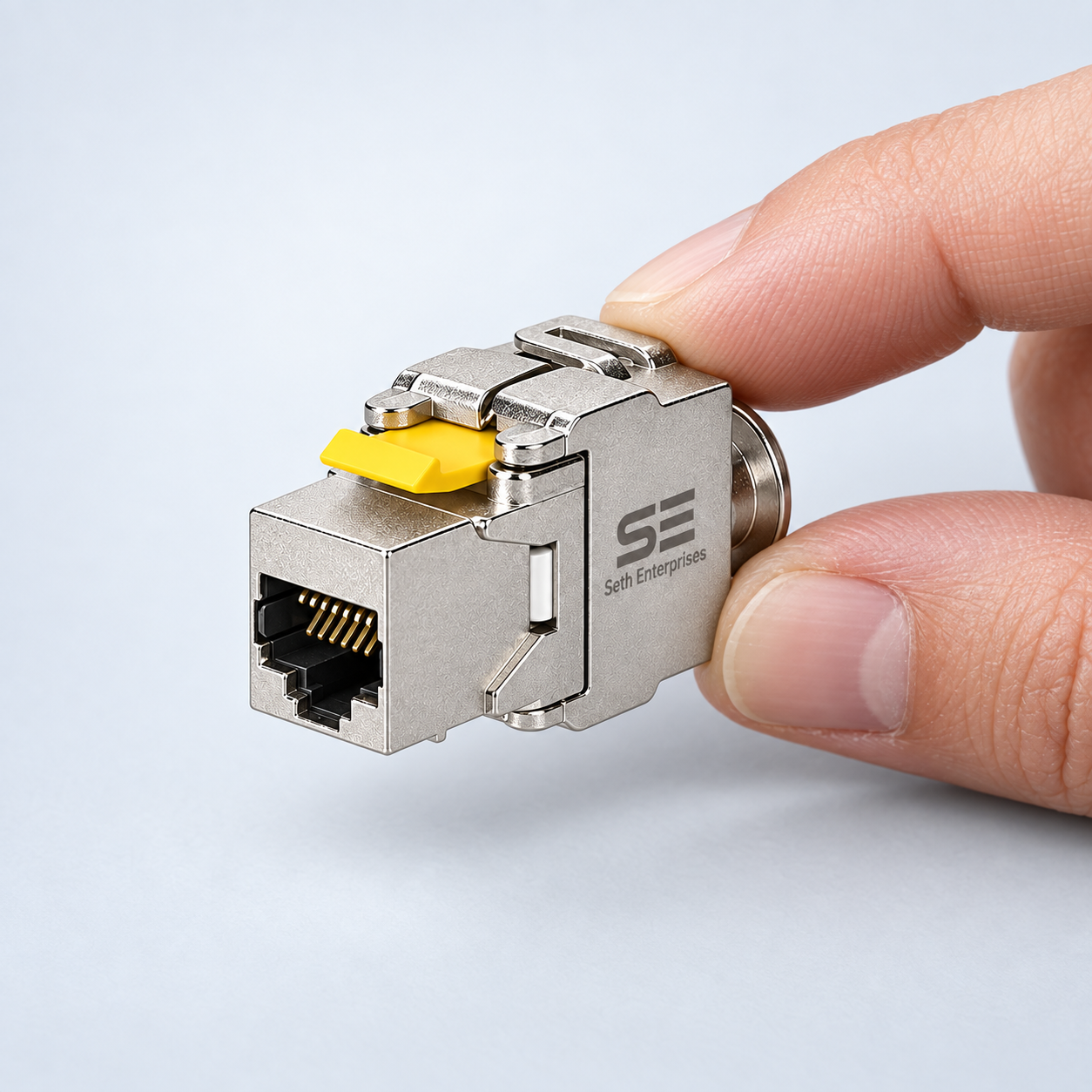 Seth Enterprises Keystone Module Jacks - CAT6A Shielded Keystone Jack RJ45 Cat 6A Ethernet Module 10 Gbit With Shielded Metal Housing 8 Seth Enterprises Keystone Module Jacks - CAT6A Shielded Keystone Jack RJ45 Cat 6A Ethernet Module 10 Gbit With Shielded Metal Housing Handheld Scale official studio photography