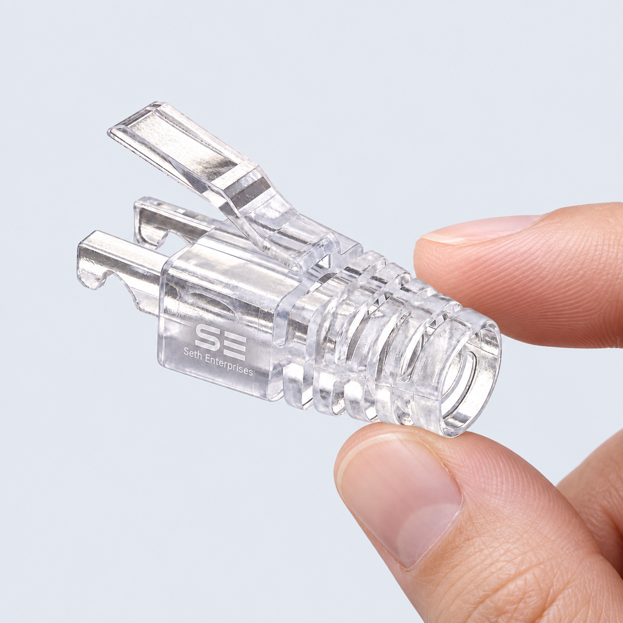 Seth Enterprises RJ45 Transparent Caps For CAT6 Pass Through Connector 9 Seth Enterprises RJ45 Transparent Caps For CAT6 Pass Through Connector Handheld Scale official studio photography