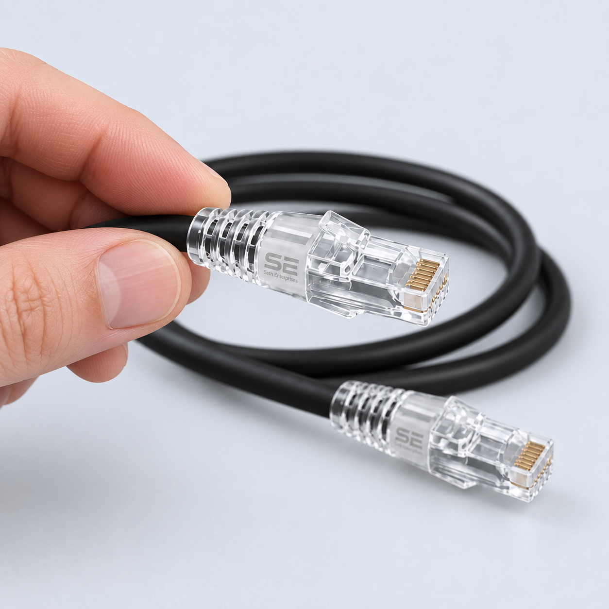 Seth Enterprises CAT6 Copper Patch Cable For Router || Smart TV || Play Station || Networking 6 Seth Enterprises CAT6 Copper Patch Cable For Router || Smart TV || Play Station || Networking Handheld Connector official studio photography