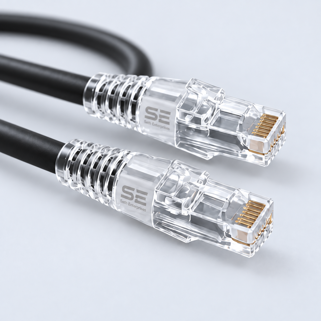 Seth Enterprises CAT6 Copper Patch Cable For Router || Smart TV || Play Station || Networking 8 Seth Enterprises CAT6 Copper Patch Cable For Router || Smart TV || Play Station || Networking Connector Detail official studio photography