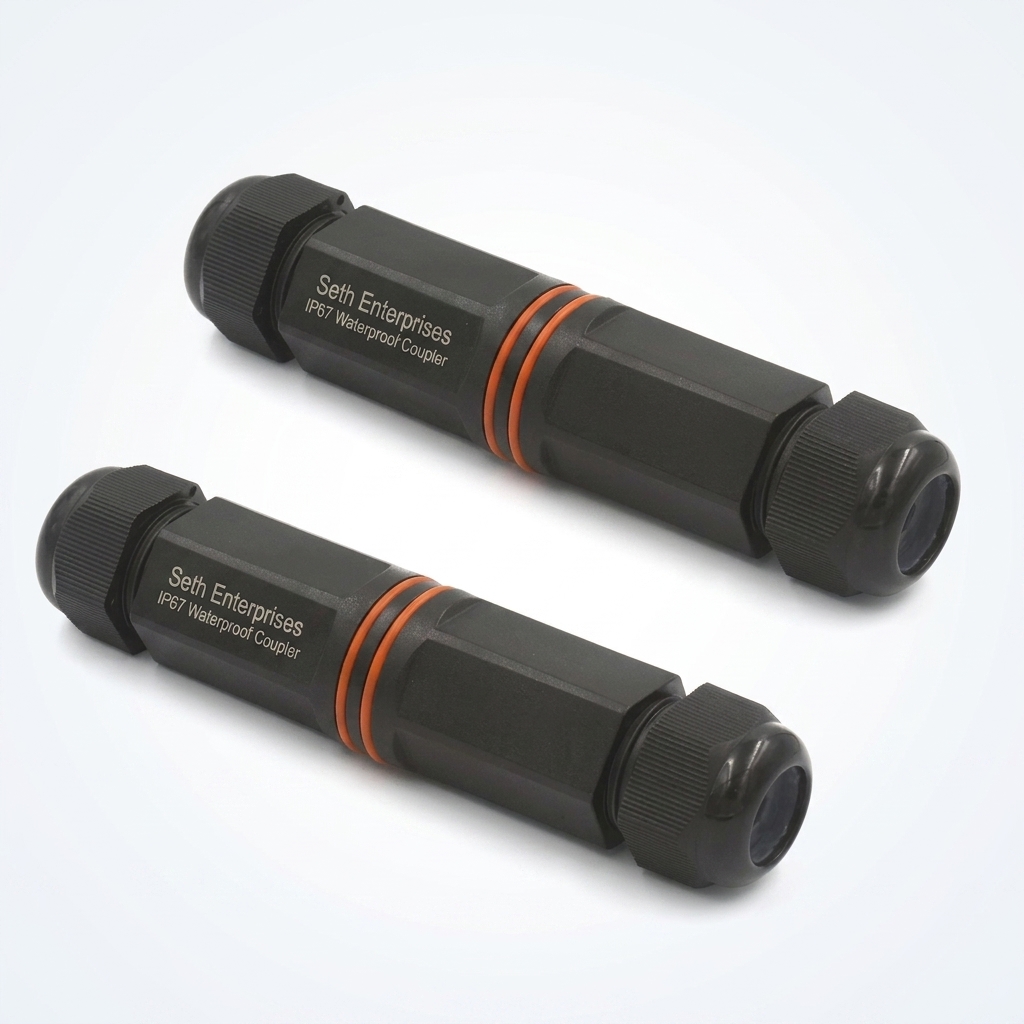 Outdoor Ethernet Cable Protection: The Ultimate Guide to IP67 Waterproof RJ45 Couplers & Shielding 1 Seth Enterprises Waterproof RJ45 Coupler IP67 In-Line Shielded Female to Female Barrel Connector 2-Pack